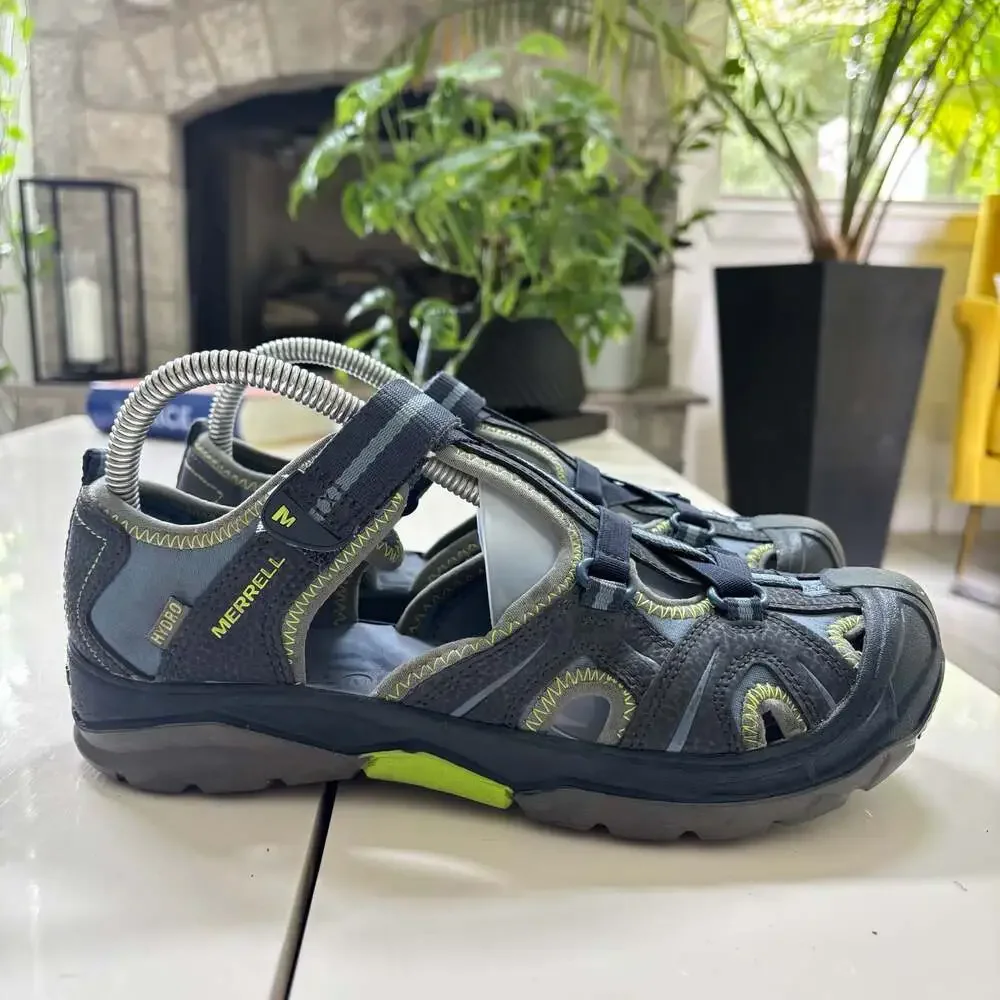 Merrell Hydro Hiker Waterproof Sandals Navy/Green Youth Size 6W